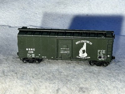 Athearn North Stratford 40’ Box  HO KD Couplers/Weighted/Metal Wheels (No Box)