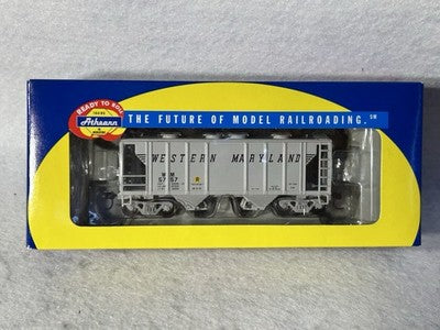 Cool Athearn RTR Western Maryland Covered 2-Bay  Hopper Cars HO