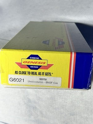 Nice Athearn Genesis Undecorated SD- 75i BNSF Cab DCC Ready Loco HO