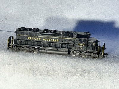 Nice Western Maryland RR SD-40 Diesel Engine HO (Ex Box, Light)