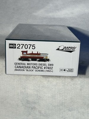 Nice Rapido Canadian Pacific RR SW-9 Switcher Engine #7402 DCC Ready HO
