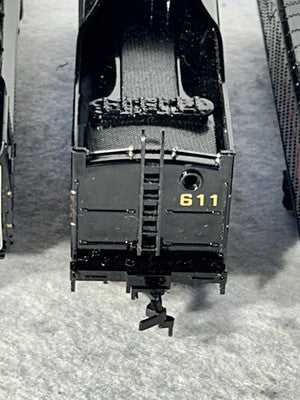 Collectible Bachman Norfolk &Western RR J-611/Water Tender Loco 3-Unit Set HO