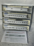 Beautiful KATO Burlington Route Corrugated 4-Car Passenger Set “B”  N GAUGE