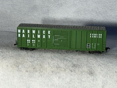 Nice Roundhouse Warwick Valley RR 50’ Box Car HO (Ex Box)