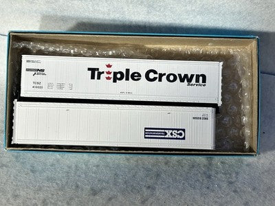Cool Athearn Blue Box Norfolk Southern/CSX RR 45’ Trailer Kits (2 Sets) HO