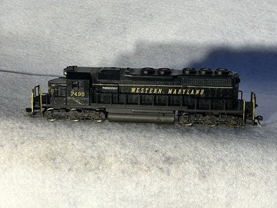Nice Western Maryland RR SD-40 Diesel Engine HO (Ex Box, Light)