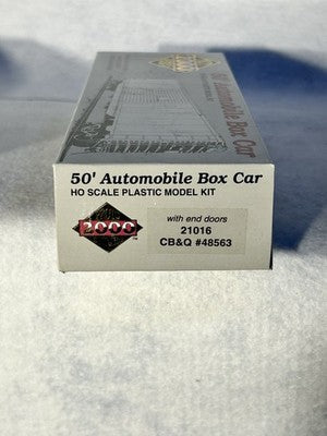 Proto 2000 Burlington Route CB & Q RR 50’ Automobile Box Car Kit  HO