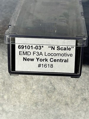 Sharp Intermountain NY Central RR F-3A Lightning Scheme DCC Ready N Gauge Loco