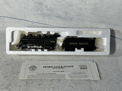 Cool Bachman Union Pacific RR Prairie 2-6-2 Lighted/Smoke HO Steam Engine