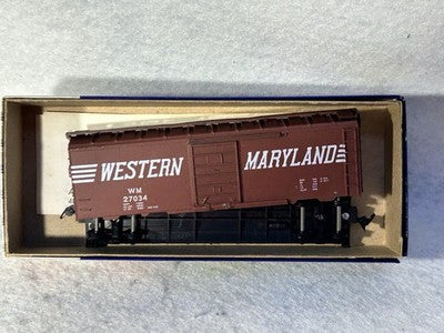 Nice Roundhouse Western Maryland RR 40’ Box Cars Set Of 3 HO