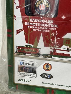 Beautiful Lionel CHRISTMAS EXPRESS Lion Chief Train Set 0 Gauge  Blue Tooth