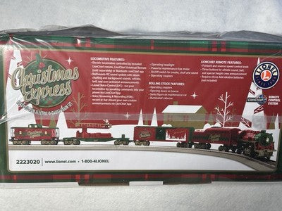 Beautiful Lionel CHRISTMAS EXPRESS Lion Chief Train Set 0 Gauge  Blue Tooth