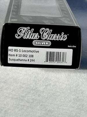 Rare ATLAS SILVER Experimental Paint Scheme  NYS&W RS-1 Loco HO DCC Ready