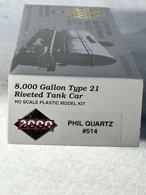 Nice Proto 8,000 Gallon Tank Car Kits HO Var. Roads(PRICE/CAR; SPECIFY CHOICE)