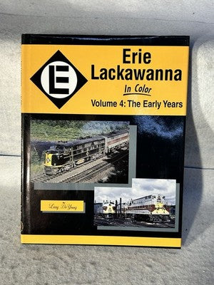 Nice Erie Lackawanna RR Color Illustrated Book Volume 4 Larry De Young