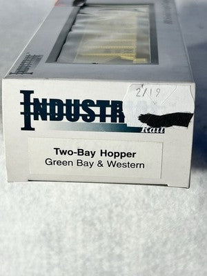 Nice Industry Models Green Bay & Wisconsin RR 2 Bay Hopper Car HO