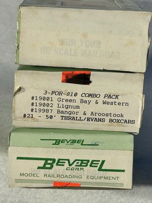 Nice Bev Bel 50’ Box Cars HO (PLEASE SPECIFY WHICH ONE YOU WANT)