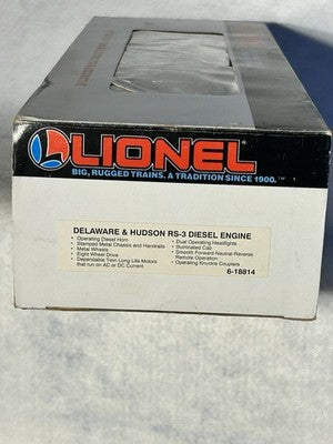 Beautiful Lionel Delaware &Hudson RR ALCO RS-3 Loco O Gauge