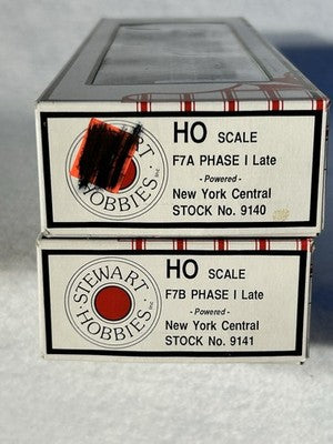 Nice Stewart/KATO F-7 A  & B NYC  RR Lightning Paint Schm. HO Loco, Both Powered