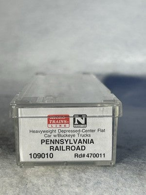 Nice Micro Trains Pennsylvania RR Heavy Duty Depressed Center Flat Car N Gauge