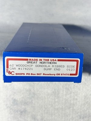 Unusual E & C Shops Great Northern RR 62’ High Side Gondola Kit HO