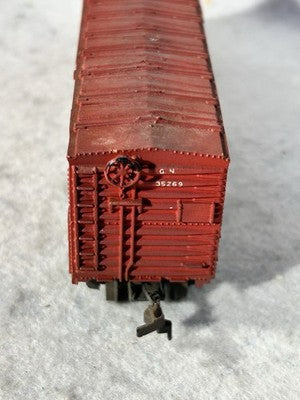 Nice Athearn Great Northern RR Weathered 50’ Double Door Box Car HO (Ex Box)