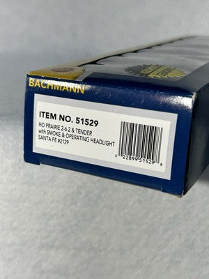 Nice Bachman Santa Fe Prairie 2-6-2 Lighted/Smoke HOLoco