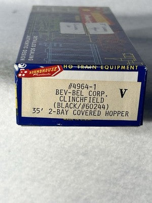 Roundhouse  CSX RR 2-Bay Covered Hopper Cars HO(Price/Car; SPECIFY COICE)