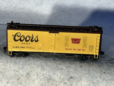 Nice Athearn Blue Box Coors Beer 40’ BillboardBox Car HO (No Box)