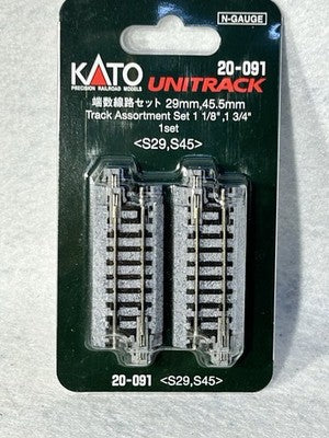 Nice KATO Unitrack Straight Track 1 1/8, 1 3/4 -6 Pieces N Gauge