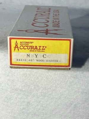 Select Accurail Various RR 40’ Reefer Car  Kits HO
