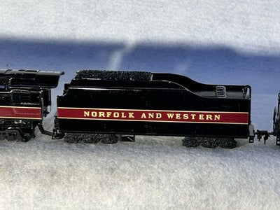 Collectible Bachman Norfolk &Western RR J-611/Water Tender Loco 3-Unit Set HO
