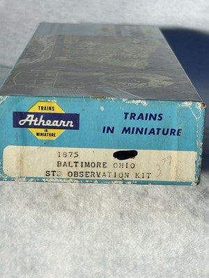 Nice Athearn Baltimore & Ohio RR Standard Observation Passenger Car HO