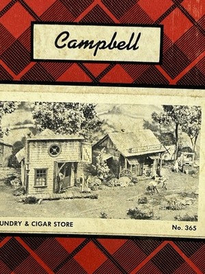 Cool Campbell Scale Models Kee’s Laundry/Cigar Store Craftsman Kit HO