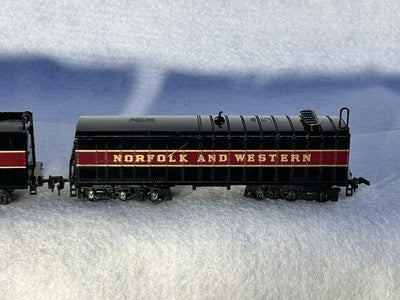 Collectible Bachman Norfolk &Western RR J-611/Water Tender Loco 3-Unit Set HO