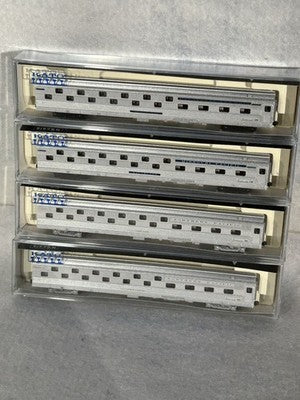 Nice KATO NP, NP, MP, B & O RR’s Slumbercoaches 4 Car Passenger “E” Set N GAUGE