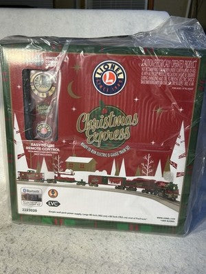 Beautiful Lionel CHRISTMAS EXPRESS Lion Chief Train Set 0 Gauge  Blue Tooth