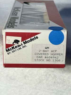 Nice McLean Models Western Maryland 2-Bay Covered Hopper Car HO