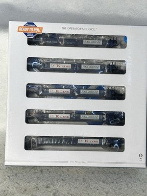 Beautiful Athearn RTR Maxi 1 K Line Rail Bridge Well Car Early 5-Pak HO