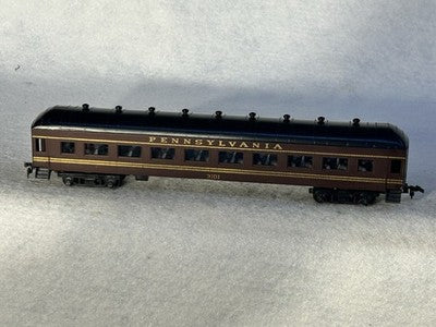 Nice Concor PENNSY RR 67’ - 5 Car Passenger Set/Interiors HO (Incorrect Boxes)