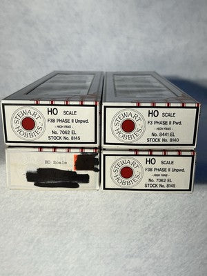 Nice  Stewart Erie Lackawanna RR F-7 A-B-B-A Phase 1 Set (A’s Pow./B’s Unp.) HO