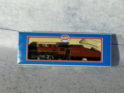 Beautiful Model Power Vintage Santa Fe  4-4-0 Steam Loco HO