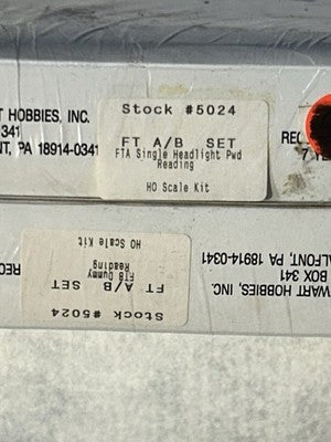 Nice Stewart  Reading RR  FT A/B Powered/Dummy Engine  Set Kit HO