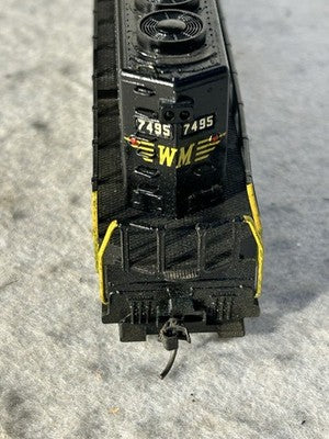 Nice Western Maryland RR SD-40 Diesel Engine HO (Ex Box, Light)