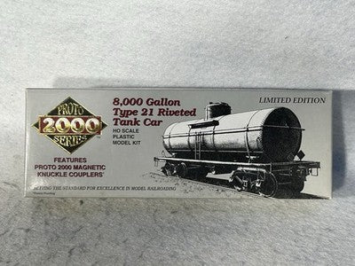 Nice Proto 8,000 Gallon Tank Car Kits HO Var. Roads(PRICE/CAR; SPECIFY CHOICE)
