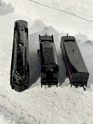 Collectible Bachman Norfolk &Western RR J-611/Water Tender Loco 3-Unit Set HO