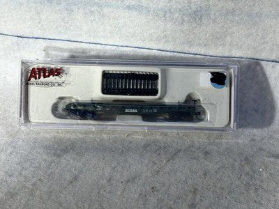 Nice ATLAS British Columbia RR Flat Car With Stakes N Gauge