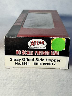 Nice Atlas Erie Railroad 2-Bay Hopper Cars HO