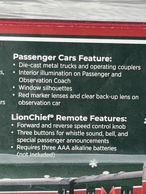 Beautiful SLEIGH BELLS LIMITED Christmas Train Set 0 Gauge  Blue Tooth