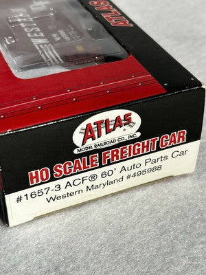 Beautiful Atlas Mixed Road 50’ -60’ Box Cars (SPECIFY WHICH CAR YOU WANT)